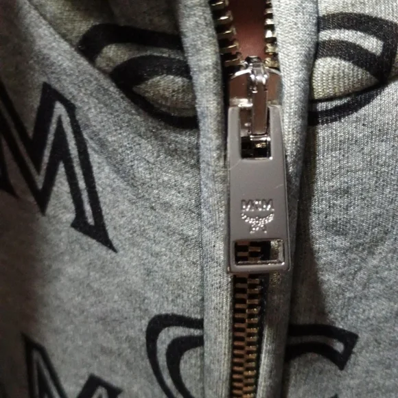 MCM Logo Patterned Runaway Bomber Check It Very Rare Nice Thick High Quality 2X - Picture 5 of 6